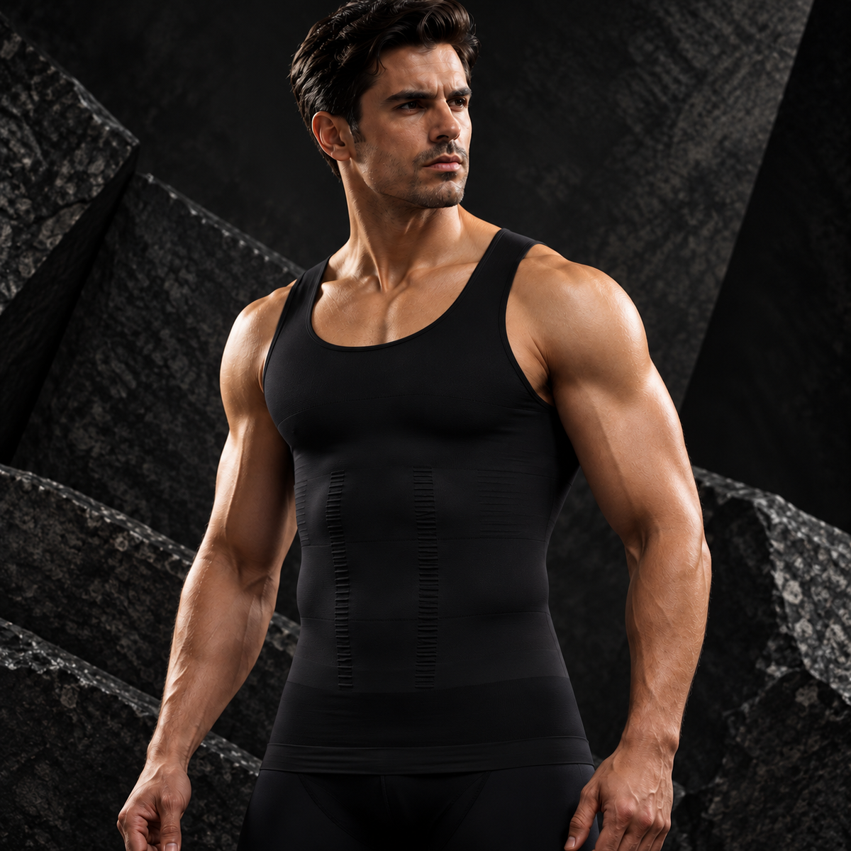 Kompressions-Tanktop – klare Silhouette